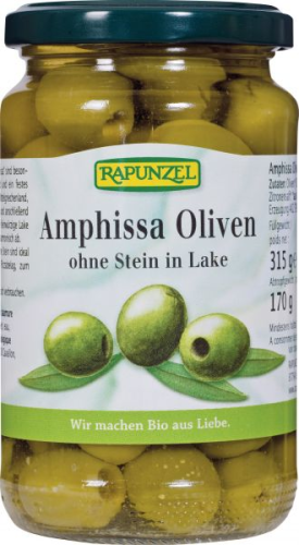 Oliven Amphissa, grün ohne Stein in Lake