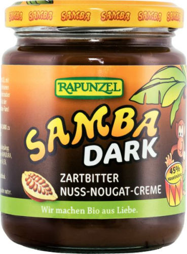 Samba Dark, Zartbitter Haselnuss-Schoko-Creme