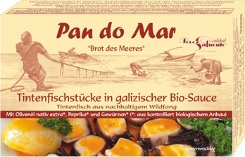 Tintenfischstücke in galicischer Bio-Sauce