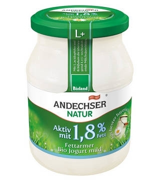 Bio Aktiv Joghurt natur 1,8% (Glas)