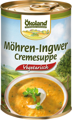 Möhren Ingwer Creme Suppe, hefefrei