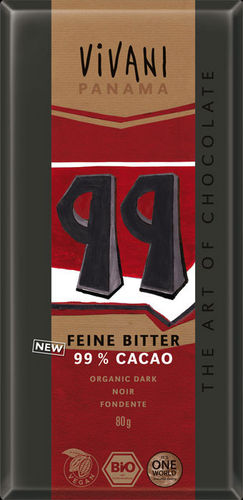 Feine Bitter mit 99% Cacao